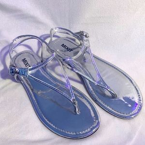 Silver sandals